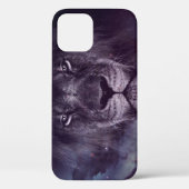 Coques Case-Mate iPhone Papier peint Galaxy Lion Face Art (Verso)
