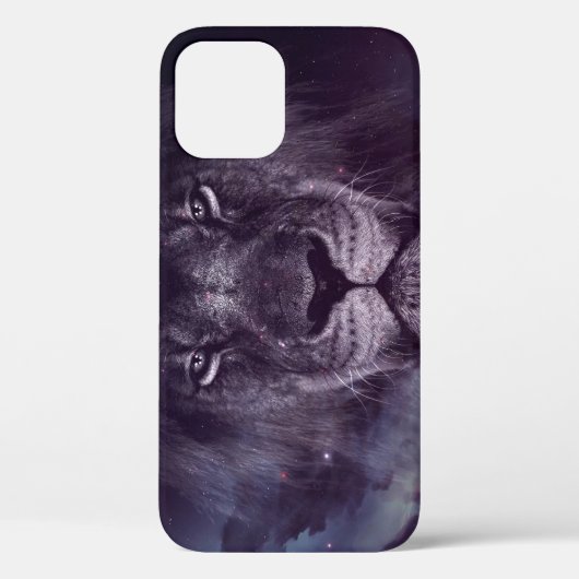 Coques Case-Mate iPhone Papier peint Galaxy Lion Face Art (Verso)
