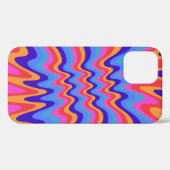 Coques Case-Mate iPhone Papier peint Hippie Trippy Retro des années 1960 (Verso (horizontal))