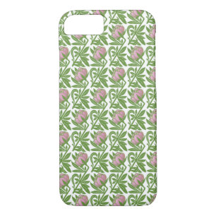 Case-Mate iPhone Case Papier peint nénuphars rose Art Nouveau