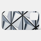 Coques Case-Mate iPhone Papier peint numérique gris et noir (Verso (horizontal))