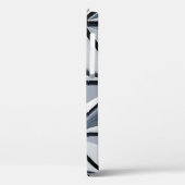 Coques Case-Mate iPhone Papier peint numérique gris et noir (Verso / Gauche)