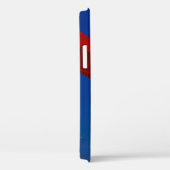 Coques Case-Mate iPhone Papier peint numérique rouge et bleu (Verso / Droite)