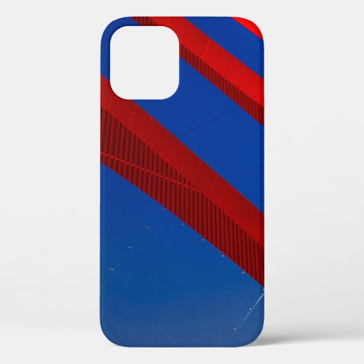 Coques Case-Mate iPhone Papier peint numérique rouge et bleu (Verso)