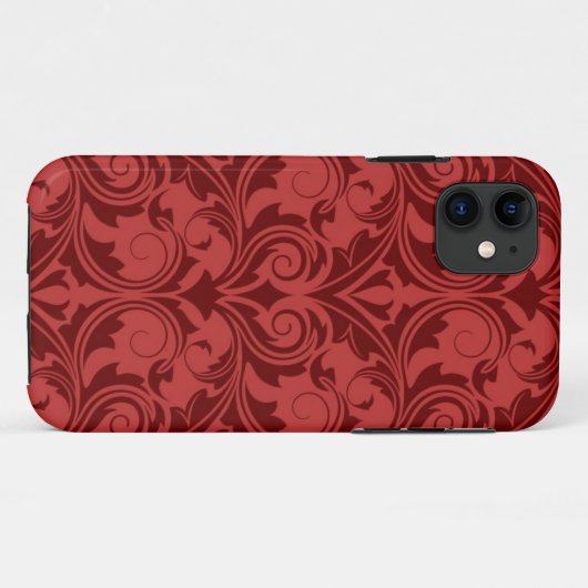 Coques Case-Mate iPhone Papier peint rouge (Dos (Horizontal))