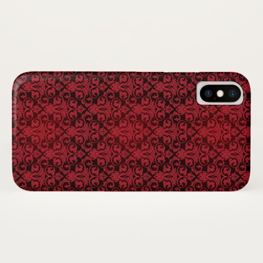 Coques Case-Mate iPhone Papier peint rouge 2 (Dos (Horizontal))