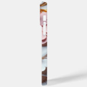 COQUES Case-Mate iPhone PAPIER ROSE ET BLANC FLEURS DE REGARDE 3D (Verso / Gauche)