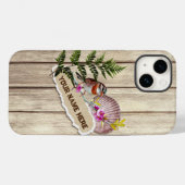 Coques Case-Mate iPhone Papier tordu rustique Peinture à huile de bois Per (Verso (horizontal))