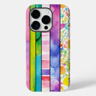 Coque Pour iPhone 14 Pro Papiers numériques aquarelles dynamiques pour