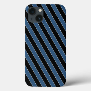 Case-Mate iPhone Case Papilles diagonales noires bleues