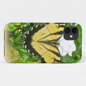 Coques Case-Mate iPhone Papillon à queue noire - Fleurs (Dos (Horizontal))