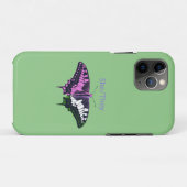 Coques Case-Mate iPhone Papillon à queue noire non binaire (Dos (Horizontal))
