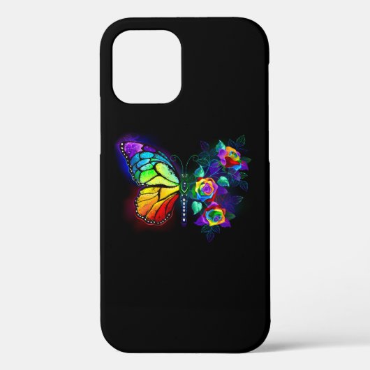 Coques Case-Mate iPhone Papillon arc-en-ciel (Verso)