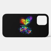 Coques Case-Mate iPhone Papillon arc-en-ciel (Verso (horizontal))