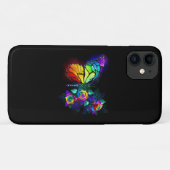 Coques Case-Mate iPhone Papillon arc-en-ciel (Dos (Horizontal))