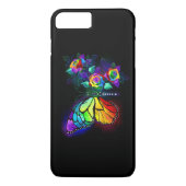 Coques Case-Mate iPhone Papillon arc-en-ciel (Dos)