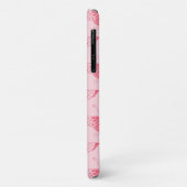Coques Case-Mate iPhone Papillon Art Déco stylisé - rose corail (Dos/Gauche)