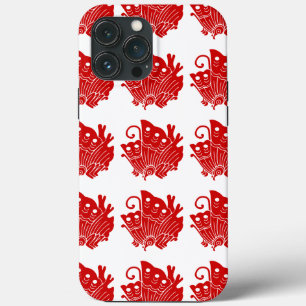iPhone 13 Pro Max Coque Papillon asiatique Japonais Conception Kamon