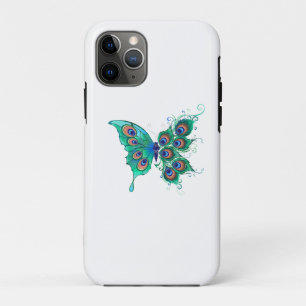 Case-Mate iPhone Case Papillon aux plumes de paon vert