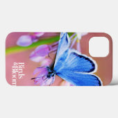 Coques Case-Mate iPhone Papillon Azure (Verso (horizontal))