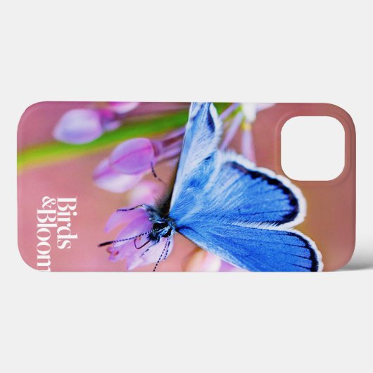 Coques Case-Mate iPhone Papillon Azure (Verso (horizontal))