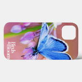 Coques Case-Mate iPhone Papillon Azure (Verso (horizontal))
