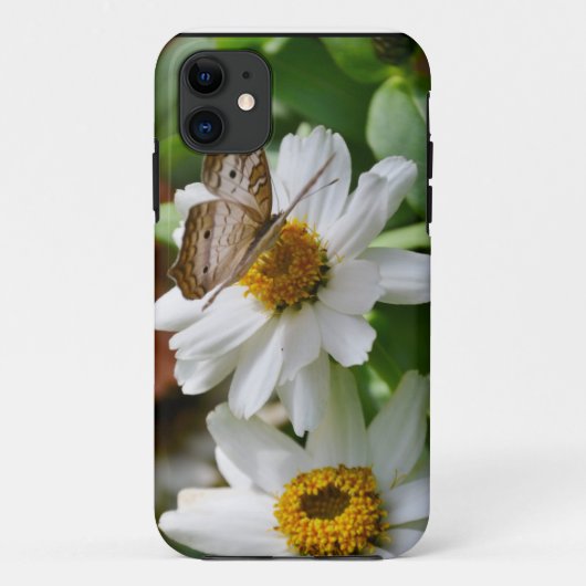 Coques Case-Mate iPhone Papillon blanc Peacock (Dos)