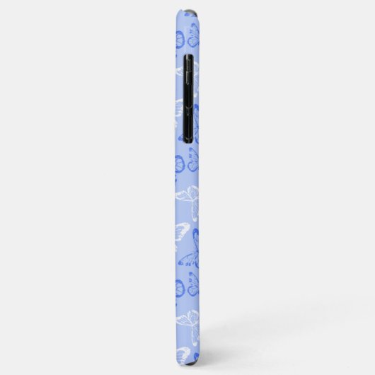 Coques Case-Mate iPhone Papillon bleu (Dos/Gauche)