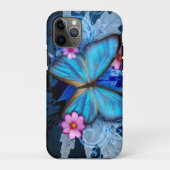 Coques Case-Mate iPhone Papillon bleu (Dos)