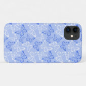 Coques Case-Mate iPhone Papillon Bleu (Dos (Horizontal))