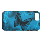 Coques Case-Mate iPhone Papillon bleu (Dos (Horizontal))