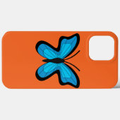 Coques Case-Mate iPhone Papillon Bleu (Verso (horizontal))