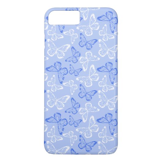 Coques Case-Mate iPhone Papillon Bleu (Dos)