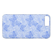 Coques Case-Mate iPhone Papillon Bleu (Dos (Horizontal))