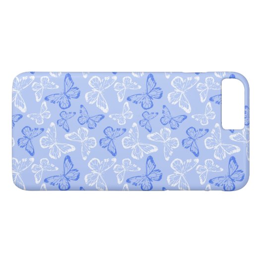 Coques Case-Mate iPhone Papillon Bleu (Dos (Horizontal))