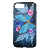 Coques Case-Mate iPhone Papillon bleu (Dos)