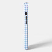 Coques Case-Mate iPhone Papillon bleu en vol En vichy (Verso / Gauche)