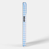 Coques Case-Mate iPhone Papillon bleu en vol En vichy (Verso / Droite)