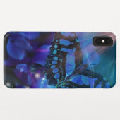 Coques Case-Mate iPhone Papillon bleu magique (Dos (Horizontal))