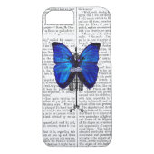 Coques Case-Mate iPhone Papillon bleu mannequin (Dos)