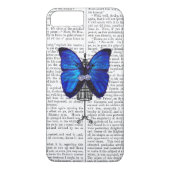 Coques Case-Mate iPhone Papillon bleu mannequin (Dos)