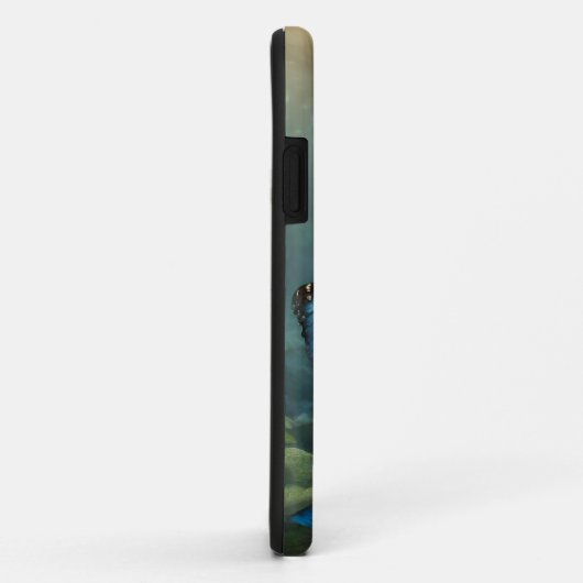Coques Case-Mate iPhone Papillon bleu Morpho (Dos/Droite)