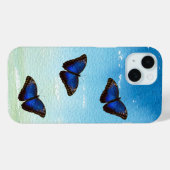 Coques Case-Mate iPhone Papillon bleu Morpho (Verso (horizontal))