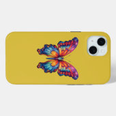 Coques Case-Mate iPhone Papillon Bleu Orange Ailes (Verso (horizontal))