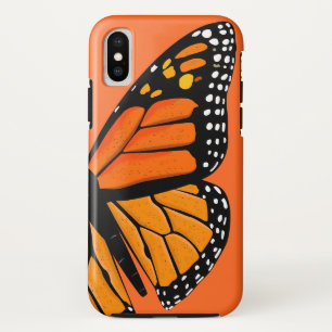Case-Mate iPhone Case Papillon brillant orange et noir monarque