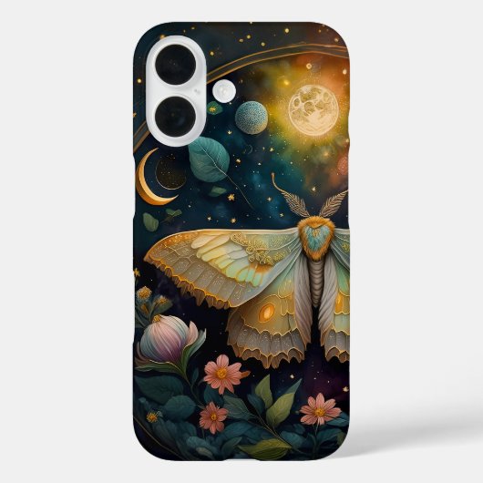Coques Case-Mate iPhone Papillon Céleste et Pleine Lune – Nuit Enchantée (Verso)