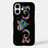 Coques Case-Mate iPhone Papillon Coeur et Lily Rainbowart (Verso)