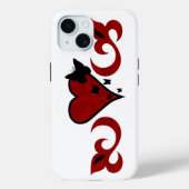 Coques Case-Mate iPhone Papillon Coeur et Lily Rainbowart (Verso)