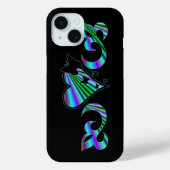 Coques Case-Mate iPhone Papillon Coeur et Lily Rainbowart (Verso)