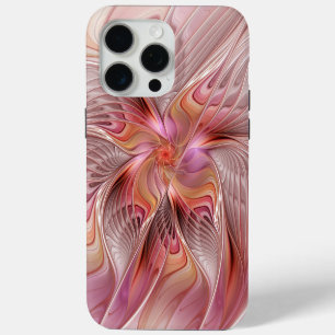 Coque iPhone 15 Pro Max Papillon coloré abstrait art fantastique fractal